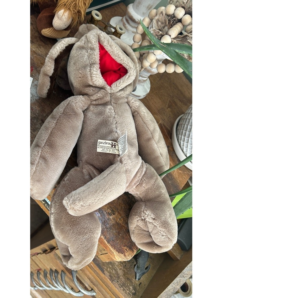 Wrinkles Dog Hand Puppet Plush Vintage Ganz Stuffed Animal 18in Nostalgia 80s - Picture 8 of 8